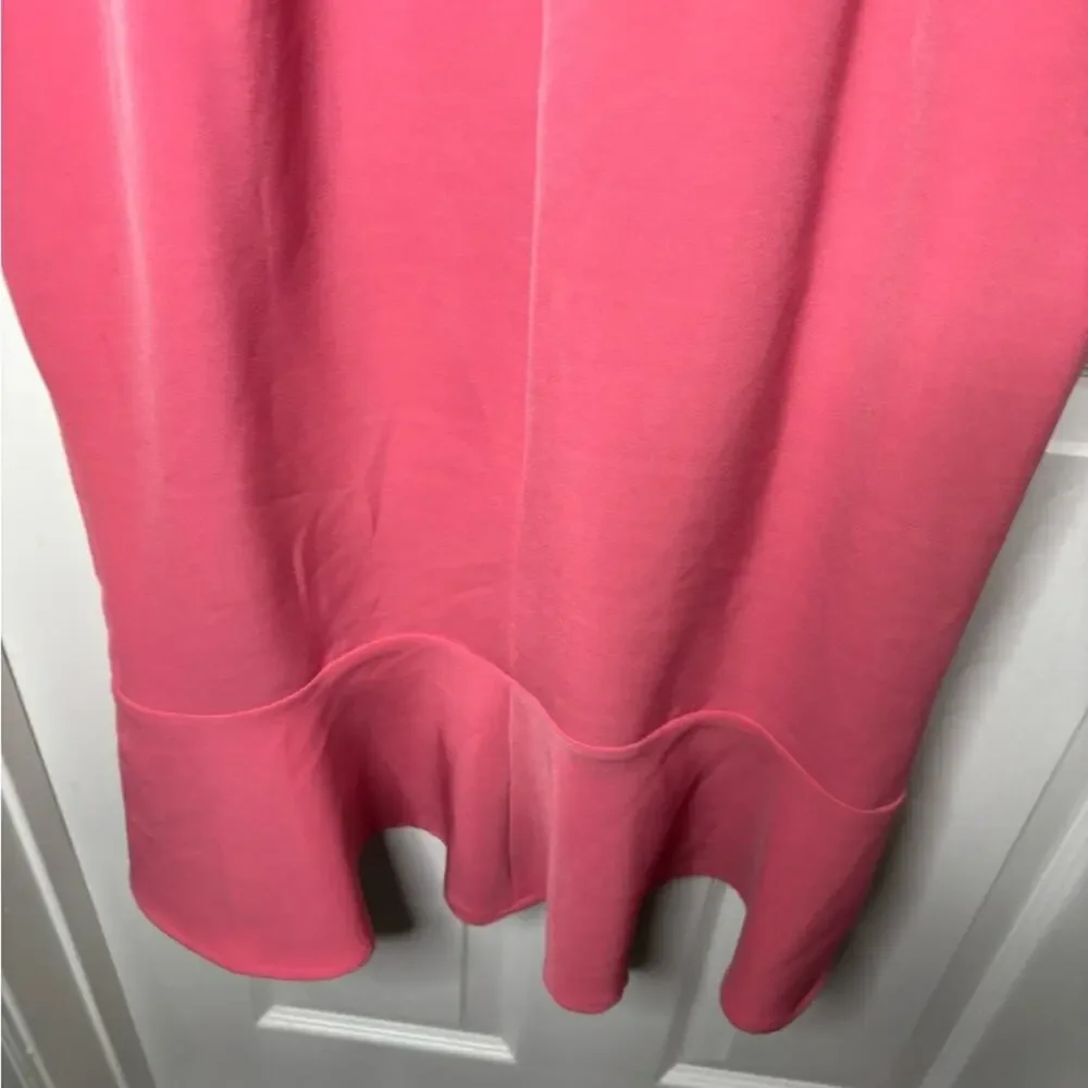 Bardot Pink Ruffle Hem Spaghetti Strap Dress 4
